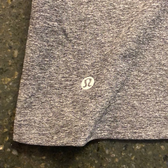 Heathered grey lululemon deep V tank - Picture 3 of 4